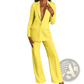 Women's Tailored Blazer and Wide Leg Trouser Suit Set