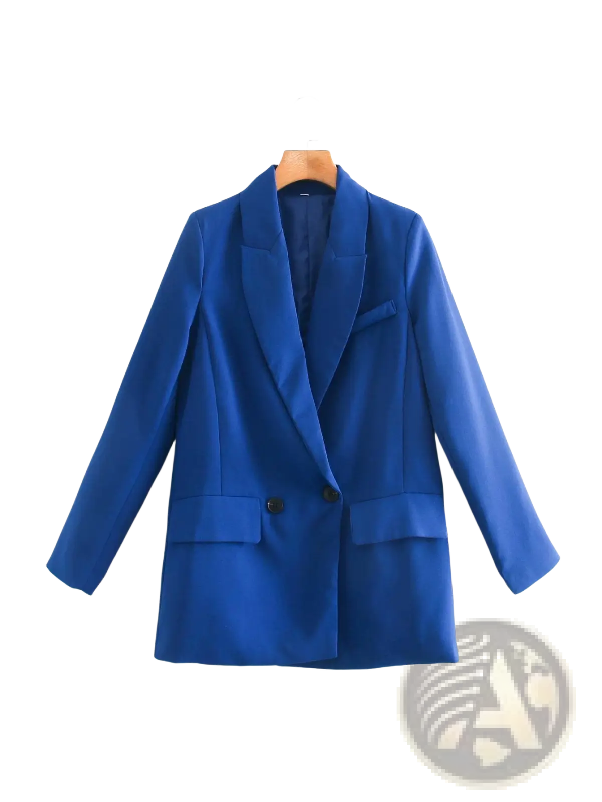 Women's Tailored Double Breasted Longline Blazer Coat