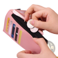 Women's Tri-fold Leather Clutch Wallet with Card Slots