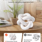 Wood Chain Link Decor White 3 Link Pine Wood Knot