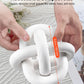 Wood Chain Link Decor White 3 Link Pine Wood Knot