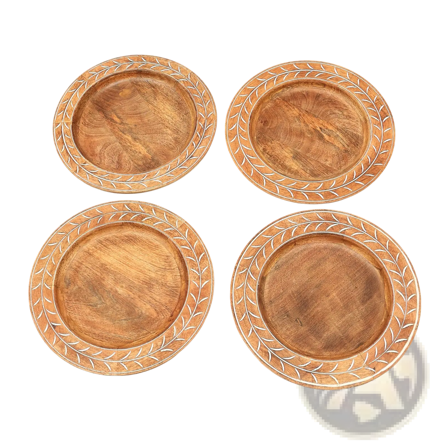 Wood Charger Plate 13 Inch Handcrafted Placemat
