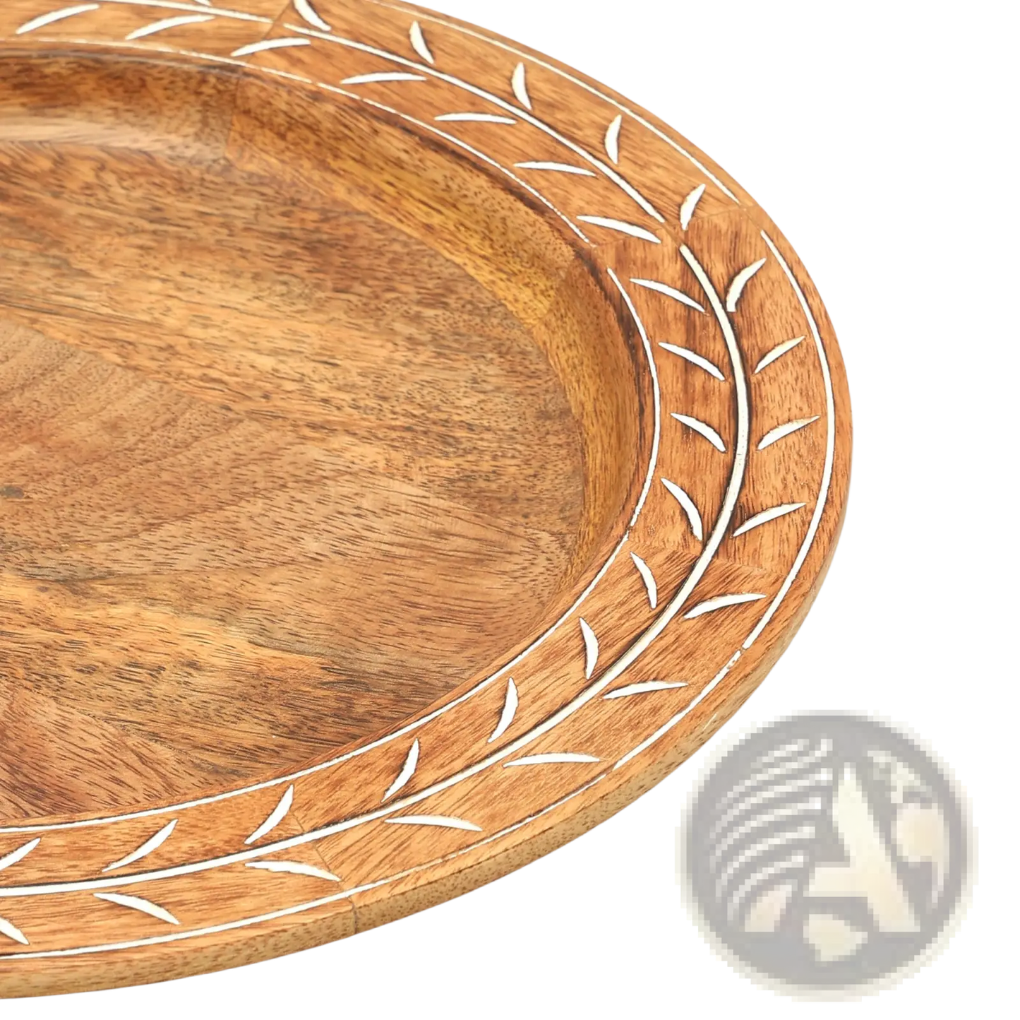 Wood Charger Plate 13 Inch Handcrafted Placemat