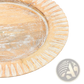 Wood Charger Plate 13 Inch White Handcrafted Set