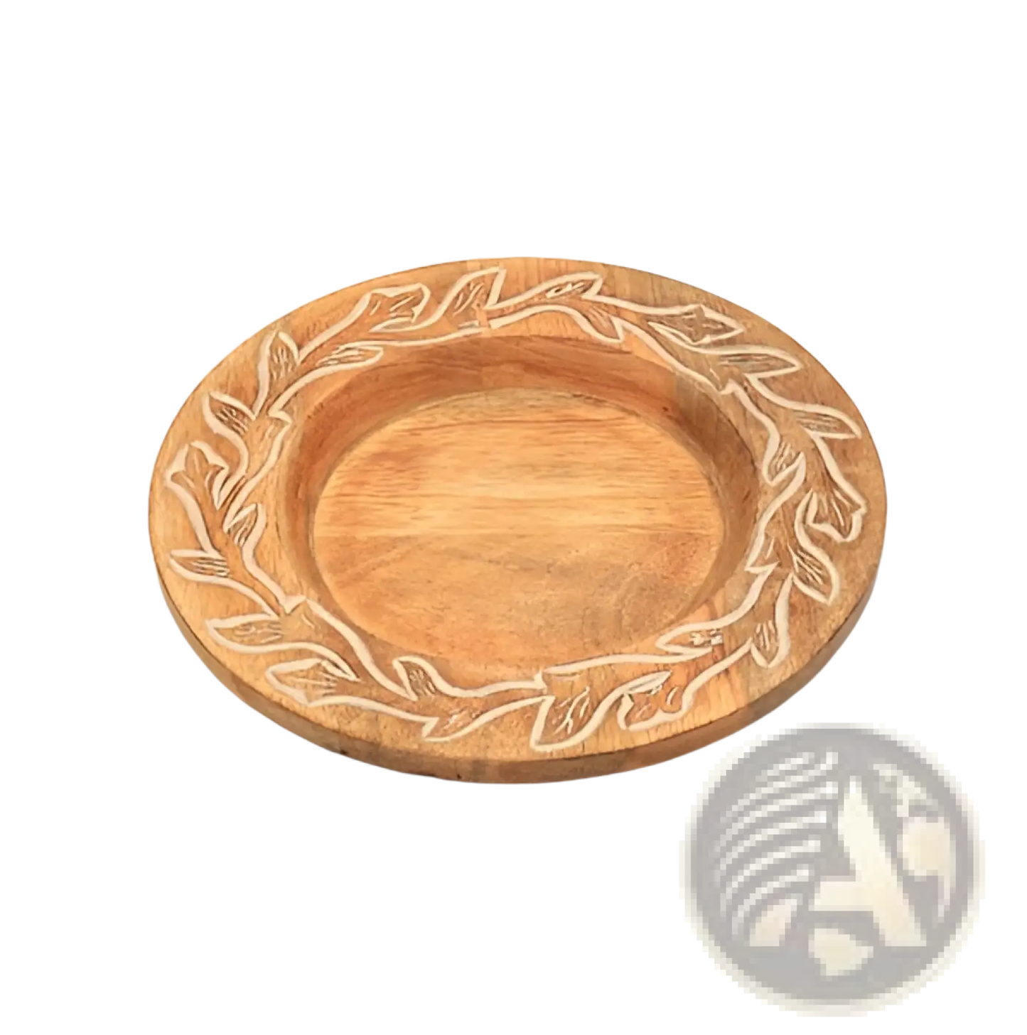 Handcrafted 13 Wood Charger Plate   Wooden Dinning Placemat Artisan Wood Tableware
