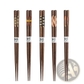 Wooden Chopsticks Set with Non Slip Tips 10 Pairs