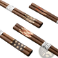 Wooden Chopsticks Set with Non Slip Tips 10 Pairs