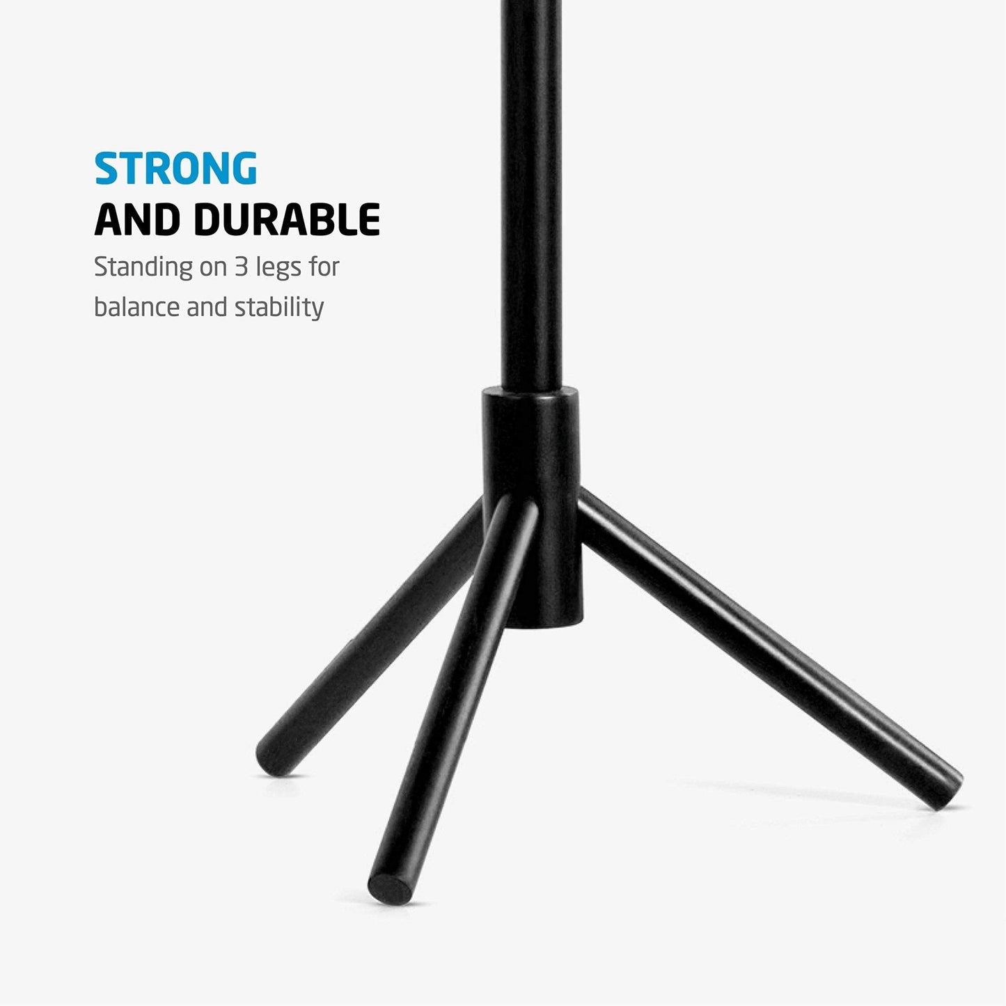 Coat Rack Free Standing - Wooden Coat Tree W/ 6 Hooks