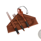 Wooden Cutlery Set 4 Piece Reusable Travel Utensils