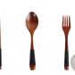Wooden Cutlery Set 4 Piece Reusable Travel Utensils