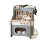 Wooden Play Kitchen Set with Sink and Accessories