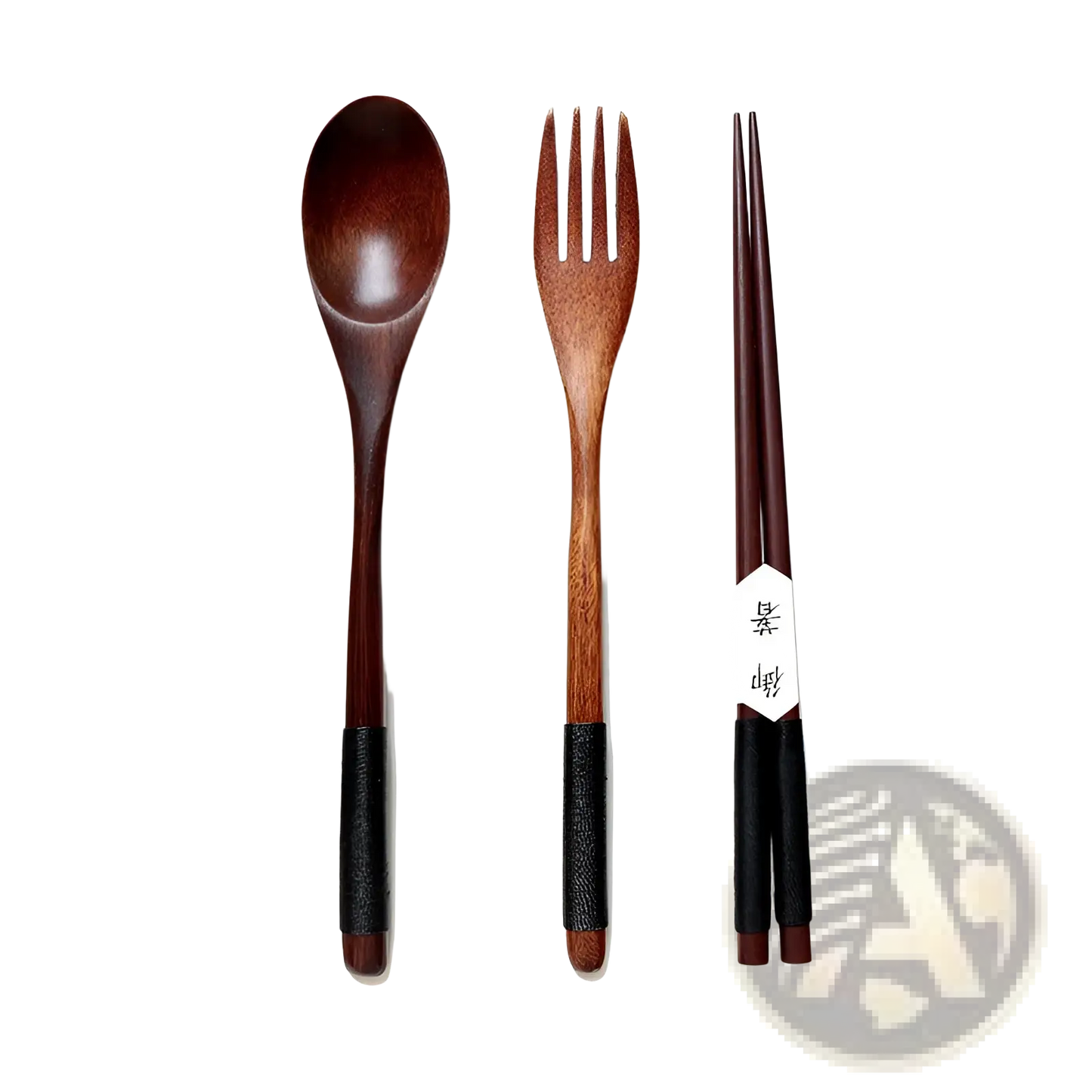 Wooden Spoon and Fork Set Kitchen Utensil Tools 9 Pack
