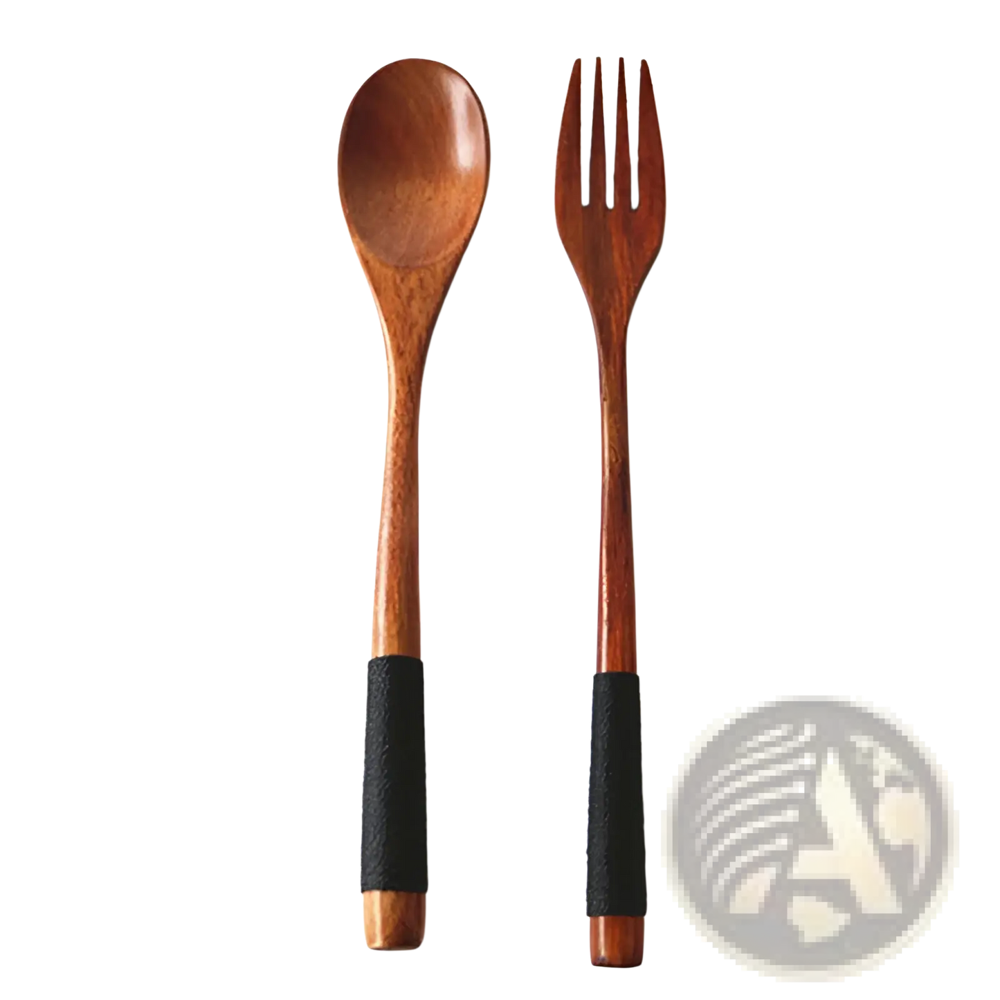 Wooden Spoon and Fork Set Kitchen Utensil Tools 9 Pack