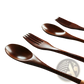 Wooden Spoon and Fork Set Kitchen Utensil Tools 9 Pack
