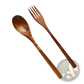 Wooden Spoon and Fork Set Kitchen Utensil Tools 9 Pack