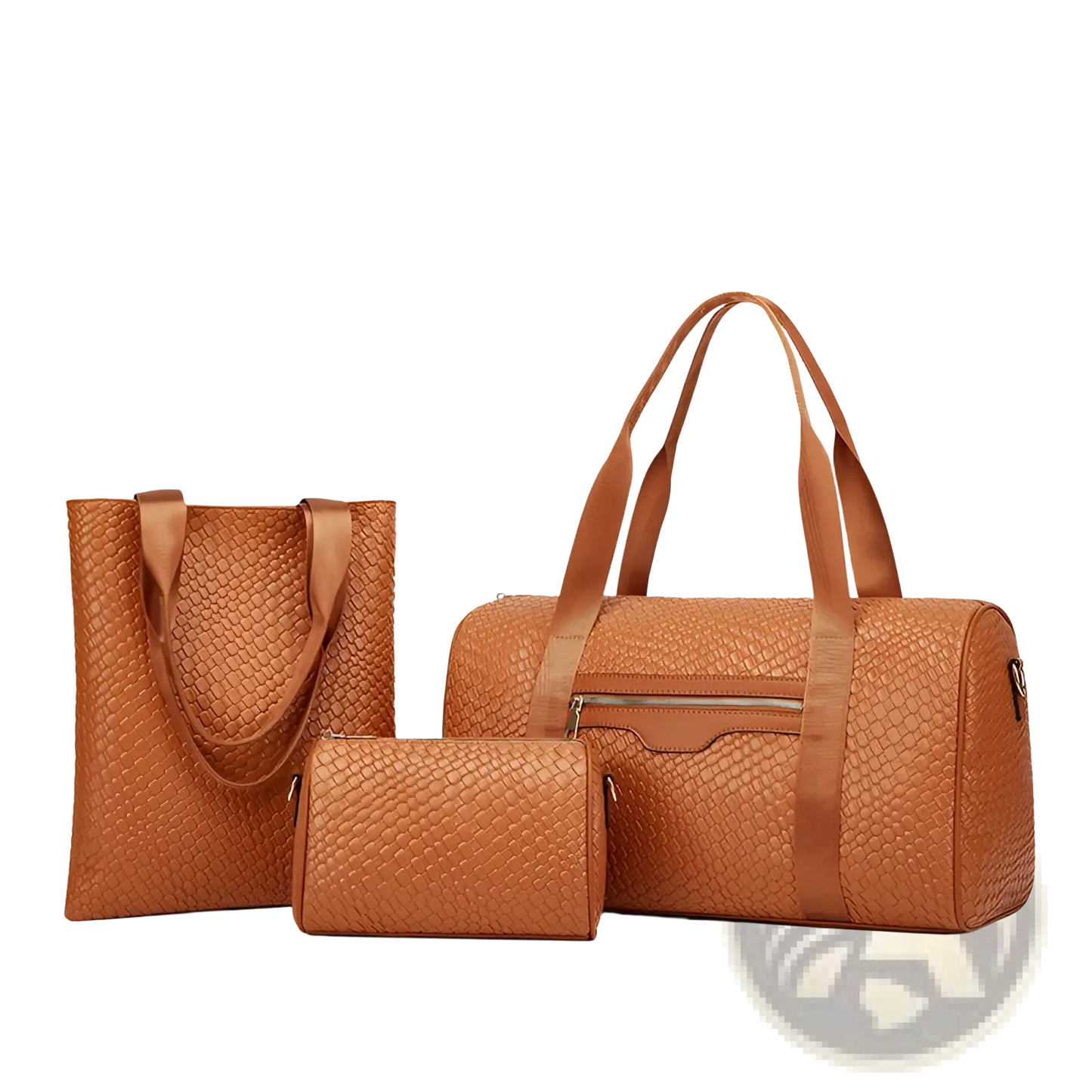 Woven Business Travel Bag 3 Piece Gym Set