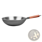 Wrought Iron Nonstick Wok with Wooden Handle