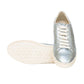Tod's Women's Shoes Leather Trainers Sneakers Cassetta Leggera 12a Allacciata In Silver Size 37.5