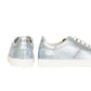 Tod's Women's Shoes Leather Trainers Sneakers Cassetta Leggera 12a Allacciata In Silver Size 37.5
