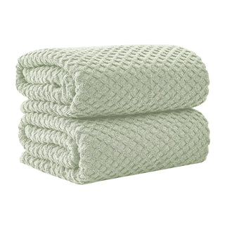 Cotton Diamond Waffle Weave Bath Towel Set - Grayson Collection