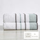 Decorative Cotton Stripe Bath Towel Set - Noelle Collection