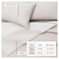 100% Cotton Honeycomb Waffle Garment Washed Quilt Set - Genevieve Collection