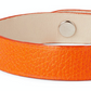 Homvare Women’s Orange Leather Bracelet Snap Closure