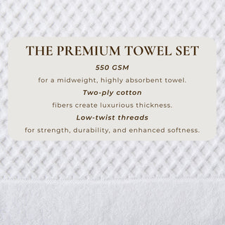 Cotton Diamond Waffle Weave Bath Towel Set - Grayson Collection