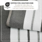 Decorative Cotton Stripe Bath Towel Set - Noelle Collection