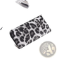 Zebra Print Leather Long Zipper Wallet for Women