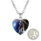 Zodiac Celestial Heart Pendant Galaxy Constellation Necklace