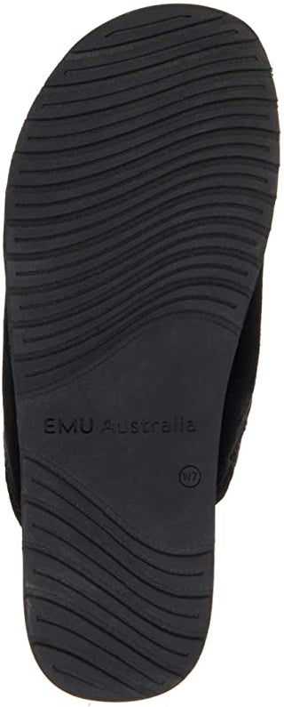 EMU Australia Women's Kerang Stinger Suede Slipper Black Size 10 B(M) US