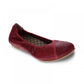 Revere Women's Nairobi Ballet Flats Cherry/Lizard Size 6 B(M) US