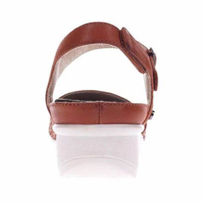 Revere Women's Calabria Closed Toe Sandals Cognac Size 6 B(M) US