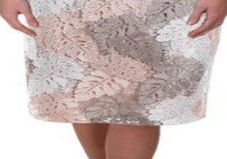 Calvin Klein Women's Knee Length Skirt Brown Size 14