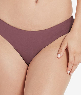 Volcom Junior's Simply Seamless Cheeky Bikini Bottoms Swimsuit Purple Size X-Large