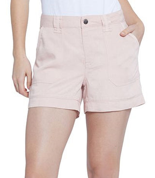 Seven7 Women's Zippered Pocketed Utility Shorts Pink Size 12