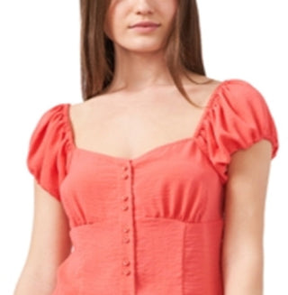 Riley & Rae Women's Caleigh Blouse Orange Size Large