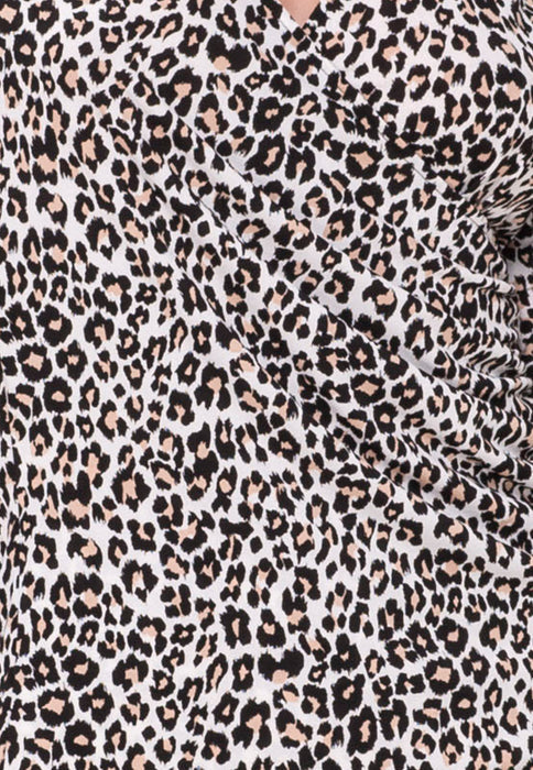 Leota Women's Rouched Wrap Top Brown