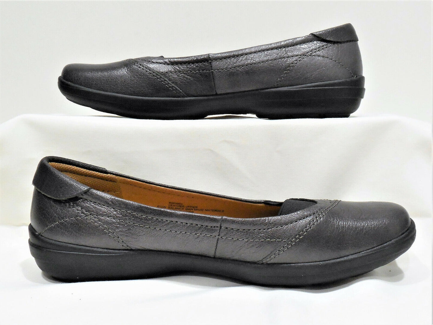 Comfortiva Women's Renee Leather Flat Pewter