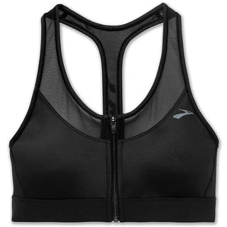 Brooks Women's FastForward Zip Sports Bra Black