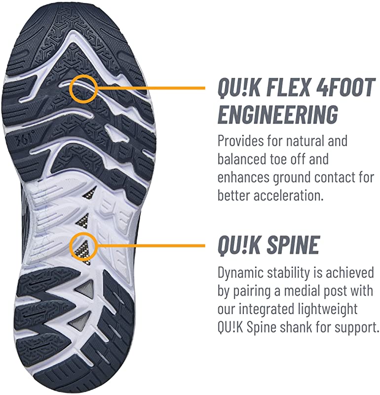 361 Degrees Women's Sensation 4 Running Shoes Gray