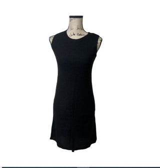 Maison Jules Women's Sleeveless Sweater Dress Black Size Small