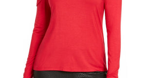 Thalia Sodi Women's Ruffled One Shoulder Top Red Size X-Small
