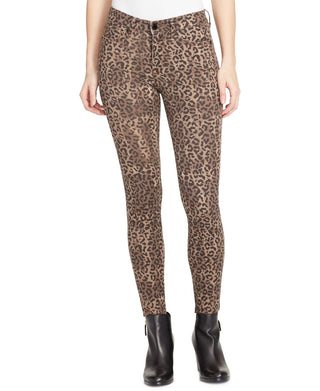 William Rast Women's Denim Cheetah Skinny Jeans Brown Size 25
