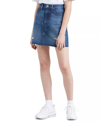 Levi's Women's Iconic Cotton Denim Mini Skirt Blue Size 27