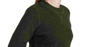 Lucky Brand Women's Waffle Knit Pullover Green Size X-Small