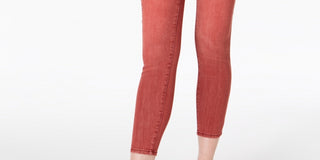 Celebrity Pink Junior's Colored Distressed Skinny Jeans Red Size 9