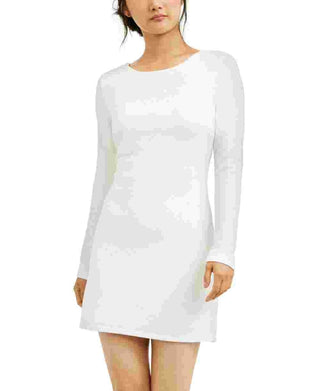Speechless Juniors' Glitter-Knit Bodycon Dress White Size 11