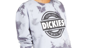 Dickies Women's Logo Tie Dye Sweatshirt Grey Size X-Small